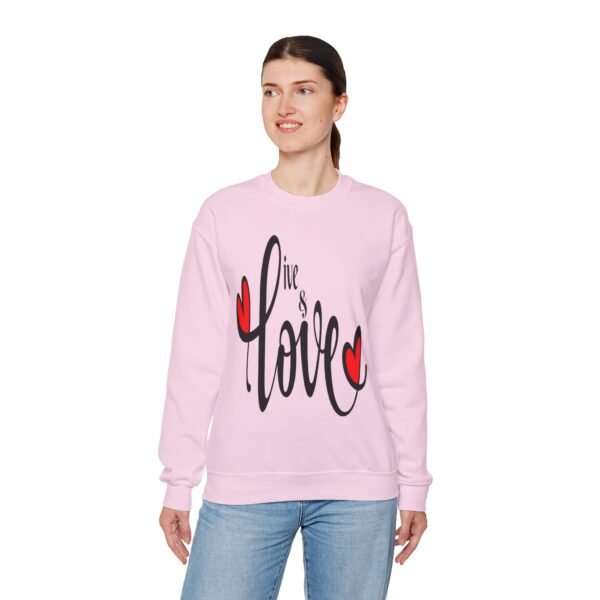 ❤️ "Live & Love"– Cozy Comfort ✨Unisex Heavy Blend™ Crewneck Sweatshirt - Image 28