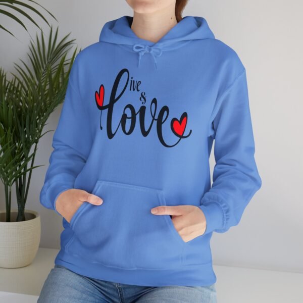 ❤️ "Live & Love"– Wear Love, Live Fully ✨Unisex Heavy Blend™ Hooded Sweatshirt - Image 24