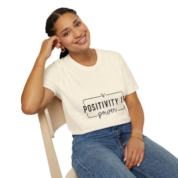 ⚡"Positivity is Power" – Spread Good Vibes Everywhere ✨Unisex Soft style T-Shirt