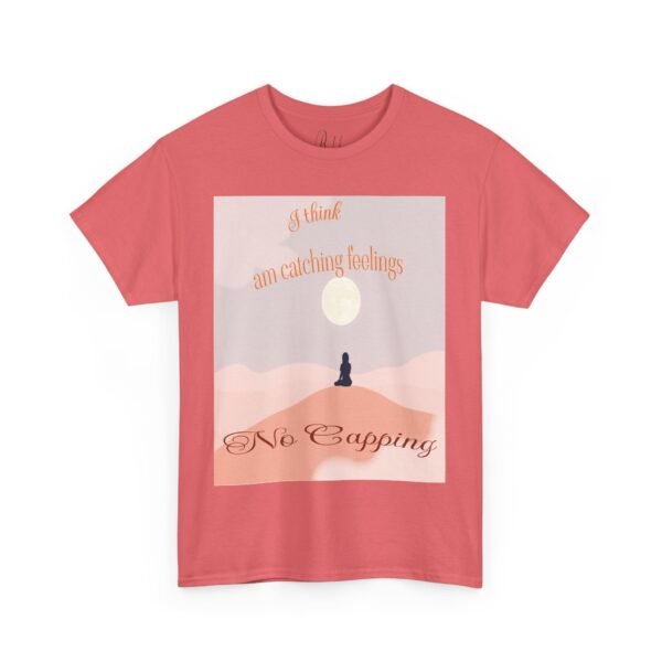 🔥"I Think I'm Catching Feelings🧢❤️ - Minimalist Moonlight Unisex T-Shirt Design for Love and Expression" -Men & Women - Image 22