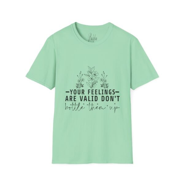 💙 "Your Feelings Are Valid – Don’t Bottle Them Up" – Speak Your Truth ✨Unisex Soft style T-Shirt - Image 39