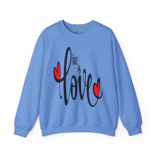 ❤️ "Live & Love"– Cozy Comfort ✨Unisex Heavy Blend™ Crewneck Sweatshirt - Image 18