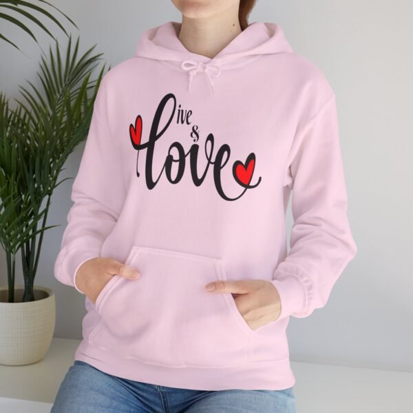 ❤️ "Live & Love"– Wear Love, Live Fully ✨Unisex Heavy Blend™ Hooded Sweatshirt - Image 30