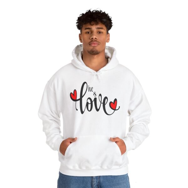 ❤️ "Live & Love"– Wear Love, Live Fully ✨Unisex Heavy Blend™ Hooded Sweatshirt - Image 7