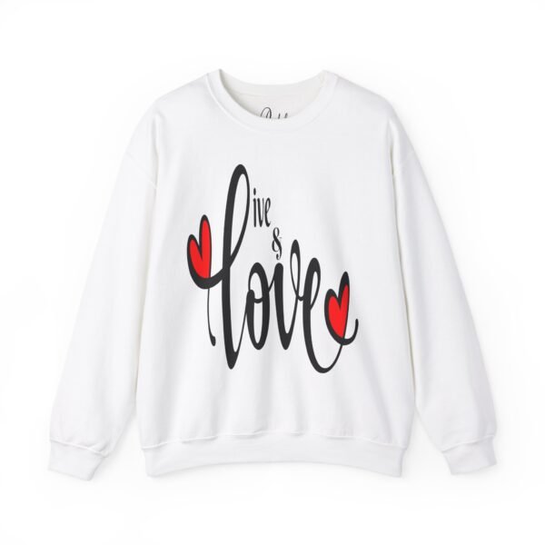 ❤️ "Live & Love"– Cozy Comfort ✨Unisex Heavy Blend™ Crewneck Sweatshirt - Image 8