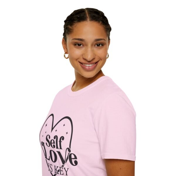 💖 "Self-Love is Key" 🔑– Unlock Your Confidence Unisex Soft style T-Shirt - Image 46