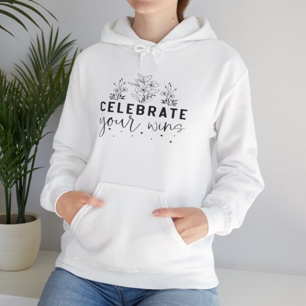 🏆 "Celebrate Your Wins" – Because You Deserve It! 🎉Unisex Heavy Blend™ Hooded Sweatshirt