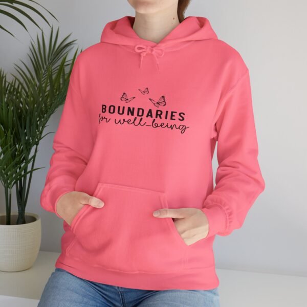 🛑 "Boundaries for Well-Being" – Self-Care & Empowerment Unisex Heavy Blend™ Hooded Sweatshirt 🛑 - Image 9